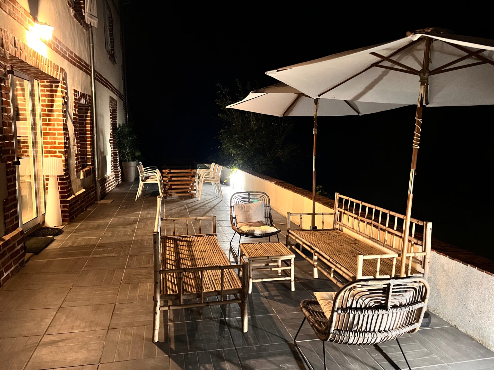 Terrace by night Terrace by night